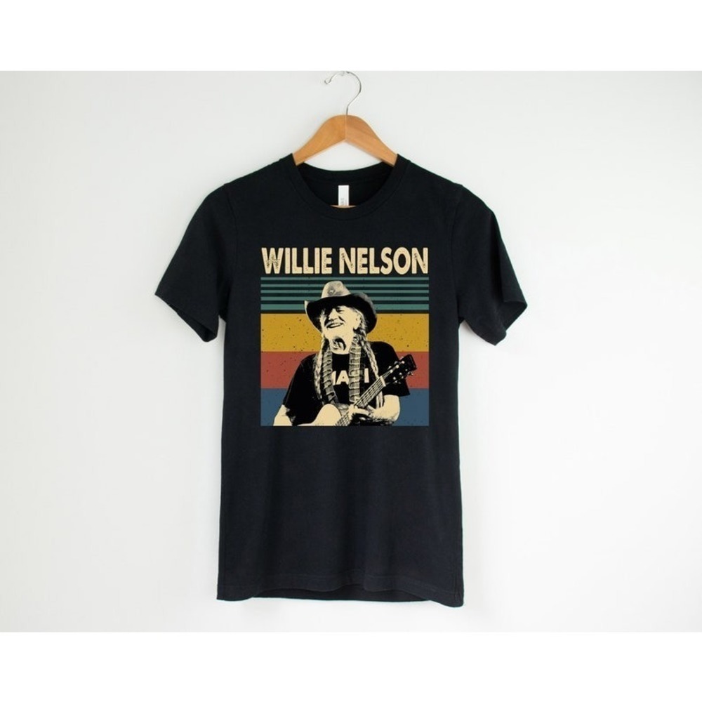 Willie Nelson Retro Unisex Tshirt Music Shirt Gift For Fan Shirt